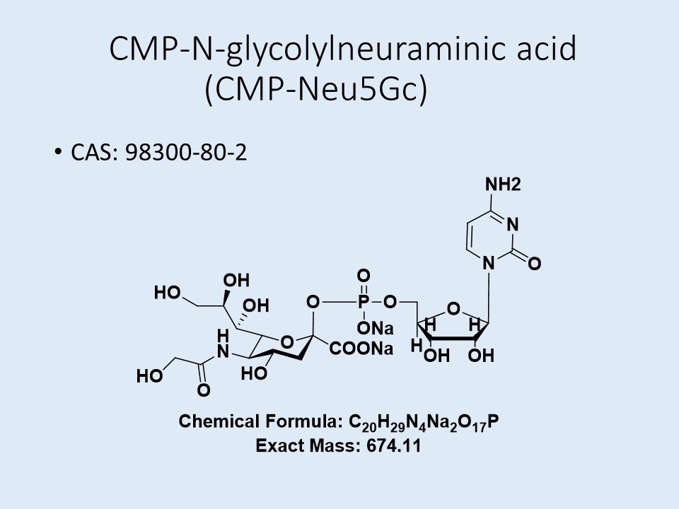 CMP-Neu5Gc.2Na, Cytidine-5-monophospho-N-glycolylneuraminic acid (98396-76-0)