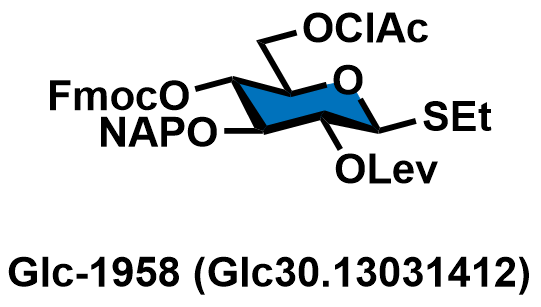 Ethyl 6-O-(2-chloroacetyl)-4-O-(9-fluorenylmethoxycarbonyl)-2-O-levulinoyl-3-O-(2-naphthylmethyl)-1-thio-β-D-glucopyranoside