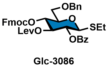 Ethyl 2-O-benzoyl-3-O-levulinoyl-4-O-(9-fluorenylmethoxycarbonyl)-6-O-benzyl-1-thio-beta-D-glucopyranoside