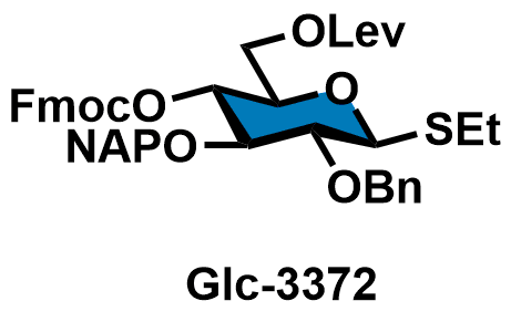 Ethyl 2-O-benzyl-3-O-(2-naphthylmethyl)-4-O-(9-fluorenylmethoxycarbonyl)-6-O-levulinoyl-1-thio-beta-D-glucopyranoside