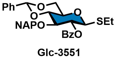 Ethyl 2-O-benzoyl-4,6-O-benzylidene-3-O-naphthylmethyl-1-thio-β-D-glucopyranoside