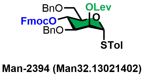 4-Methylphenyl 3,6-di-O-benzyl-4-O-(9-fluorenylmethoxycarbonyl)-2-O-levulinoyl-1-thio-α-D-mannopyranoside