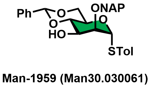 Ethyl 4,6-O-benzylidene-2-O-(2-naphthylmethyl)-1-thio-α-D-mannopyranoside
