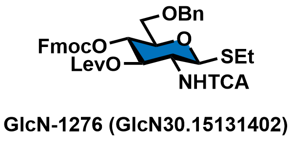 Ethyl 6-O-benzyl-2-deoxy-2-[(2,2,2-trichloroacetyl)amino]-4-O-(9-fluorenylmethoxycarbonyl)-3-O-levulinoyl-1-thio-β-D-glucopyranoside