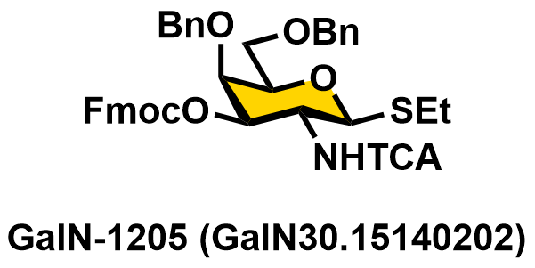 Ethyl 4,6-di-O-benzyl-2-deoxy-2-[(2,2,2-trichloroacetyl)amino]-3-O-(9-fluorenylmethoxycarbonyl)-1-thio-β-D-galactopyranoside