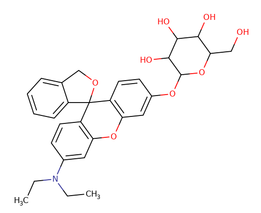 HMDER-bGAL-6'-(Diethylamino)spiro[isobenzofuran-1(3H),9'-[9H]xanthen]-3'-ylb-D-galactopyranoside