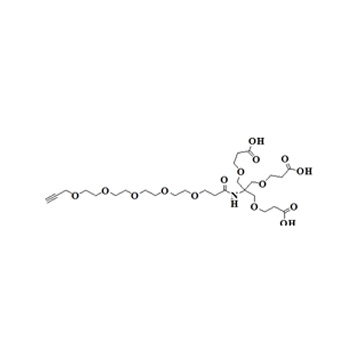 Propargyl-PEG4-Amido-tri-(carboxyethoxymethyl)-methane