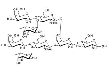 Difucosyllacto-N-neohexaose I ,  DFLNnH; Cluster Lewis x octasaccharide branched