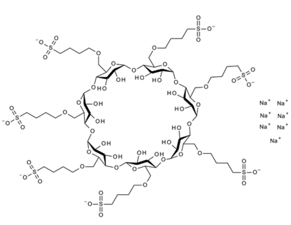 b-Cyclodextrin sulfobutyl ether sodium salt ,  Sodium sulphobutylether-b-cyclodextrin; SBECD; SBE4-b-CyD