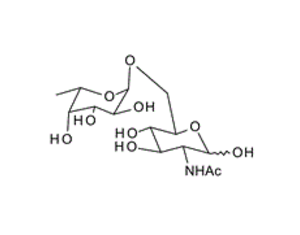 Fuc-a-1, 6-GlcNAc ; 2-Acetamido-2-deoxy-6-O-(a-L-fucopyranosyl)-D-glucopyranose