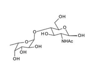 Fuc-a-1, 4-GlcNAc ; 2-Acetamido-2-deoxy-4-O-(a-L-fucopyranosyl)-D-glucopyranose