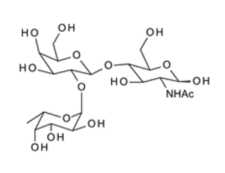 Fuca1-2Galb1-4GlcNAc ; Blood Group H type II trisaccharide