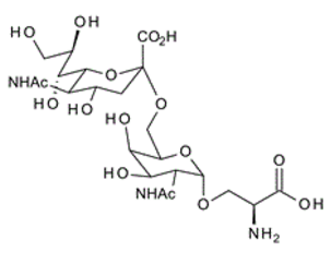 STN Epitope; 6-O-a-Sialyl-2-acetamido-2-deoxy-a-D-galactopyranosyl-1-O-serine