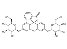 3',6'-Bis(((2S,3R,4S,5S,6R)-3,4,5-trihydroxy-6-(hydroxymethyl)tetrahydro-2H-pyran-2-yl)oxy)-3H-spiro[isobenzofuran-1,9'-xanthen]-3-one
