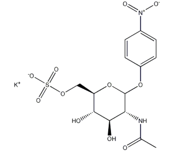 beta-D-Glucopyranoside,4-nitrophenyl2-(acetylamino)-2-deoxy-,6-(hydrogensulfate),monopotassiumsalt(9CI)