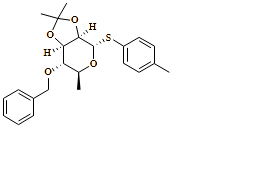 4-methylphenyl 6-deoxy-2,3-O-(1-methylethylidene)-4-O-(phenylmethyl)-1-thio-?-L-Mannopyranoside