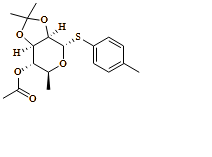 4-methylphenyl 6-deoxy-2,3-O-(1-methylethylidene)-1-thio-, 4-acetate-?-L-Mannopyranoside