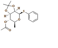 ?-L-Mannopyranoside, phenyl 6-deoxy-2,3-O-(1-methylethylidene)-1-thio-, 4-acetate
