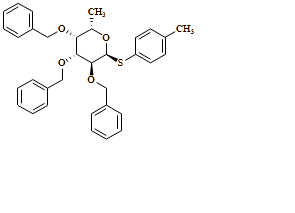(2S,3R,4R,5S,6S)-3,4,5-Tris(benzyloxy)-2-methyl-6-(p-tolylthio)tetrahydro-2H-pyran