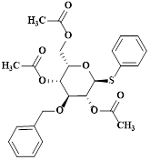 L-Idopyranoside, ethyl 3-O-(phenylmethyl)-1-thio-, 2,4,6-triacetate