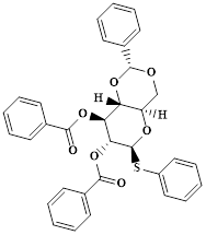 (2R,4aR,6S,7R,8S,8aR)-2-Phenyl-6-(phenylthio)hexahydropyrano[3,2-d][1,3]dioxine-7,8-diyl dibenzoate