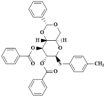 ?-D-Glucopyranoside, 4-methylphenyl 4,6-O-[(R)-phenylmethylene]-1-thio-, 2,3-dibenzoate