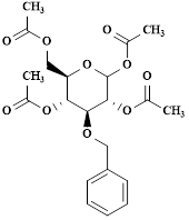 1,2,4,6-Tetra-O-acetyl-3-O-benzyl-D-glucopyranose