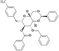 ?-D-Glucopyranoside, 4-methylphenyl 3-O-(phenylmethyl)-4,6-O-[(R)-phenylmethylene]-1-thio-, 2-benzoate