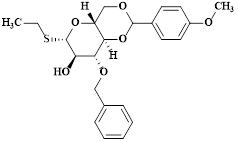?-D-Glucopyranoside, ethyl 4,6-O-[(4-methoxyphenyl)methylene]-3-O-(phenylmethyl)-1-thio-