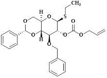 ?-D-Glucopyranoside, ethyl 3-O-(phenylmethyl)-4,6-O-[(R)-phenylmethylene]-1-thio-, 2-(2-propen-1-yl carbonate)