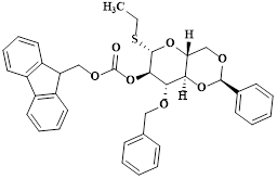 ?-D-Glucopyranoside, ethyl 3-O-(phenylmethyl)-4,6-O-[(R)-phenylmethylene]-1-thio-, 2-(9H-fluoren-9-ylmethyl carbonate)