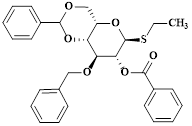 ?-D-Glucopyranoside, ethyl 3-O-(phenylmethyl)-4,6-O-[(R)-phenylmethylene]-1-thio-, 2-benzoate