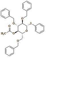?-D-Glucopyranoside, phenyl 2,3,6-tris-O-(phenylmethyl)-1-thio-, 4-acetate