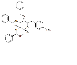 ?-D-Glucopyranoside, 4-methylphenyl 2,3-bis-O-(phenylmethyl)-4,6-O-[(R)-phenylmethylene]-1-thio-