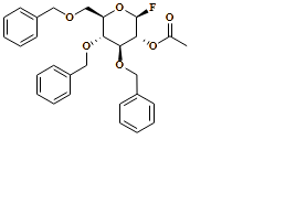 ?-D-Glucopyranosyl fluoride, 3,4,6-tris-O-(phenylmethyl)-, 2-acetate