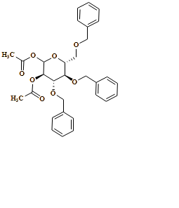 D-Glucopyranose, 3,4,6-tris-O-(phenylmethyl)-, 1,2-diacetate