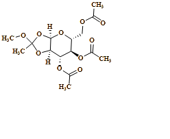 ?-D-Glucopyranose, 1,2-O-(1-methoxyethylidene)-, 3,4,6-triacetate