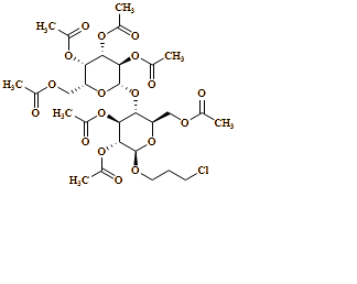 ?-D-Glucopyranoside, 3-chloropropyl 4-O-(2,3,4,6-tetra-O-acetyl-?-D-galactopyranosyl)-, 2,3,6-triacetate