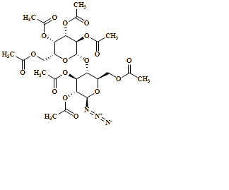 ?-D-Glucopyranosyl azide, 4-O-(2,3,4,6-tetra-O-acetyl-?-D-galactopyranosyl)-, 2,3,6-triacetate