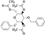 (2r,3r,4s,5r,6s)-2-(Acetoxymethyl)-4-(benzyloxy)-6-(phenylthio)tetrahydro-2h-pyran-3,5-diyl diacetate