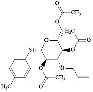 ?-D-Glucopyranoside, 4-methylphenyl 3-O-2-propen-1-yl-1-thio-, 2,4,6-triacetate