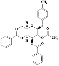 (4AR,6S,7R,8S,8aS)-7-acetoxy-2-phenyl-6-(p-tolylthio)hexahydropyrano[3,2-d][1,3]dioxin-8-yl benzoate