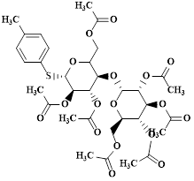 [(2R,3R,4S,5R,6S)-4,5-bis(acetyloxy)-6-[(4-methylphenyl)sulfanyl]-3-{[(2R,3R,4S,5R,6R)-3,4,5-tris(acetyloxy)-6-[(acetyloxy)methyl]oxan-2-yl]oxy}oxan-2-yl]methyl acetate