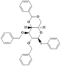 ?-D-Glucopyranoside, phenyl 2,3-bis-O-(phenylmethyl)-4,6-O-[(R)-phenylmethylene]-1-thio-