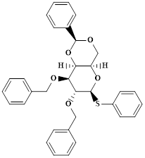 (2S,4AR,6S,7R,8S,8aS)-7,8-bis(benzyloxy)-2-phenyl-6-(phenylthio)hexahydropyrano[3,2-d][1,3]dioxine