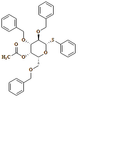 ?-D-Galactopyranoside, phenyl 2,3,6-tris-O-(phenylmethyl)-1-thio-, 4-acetate