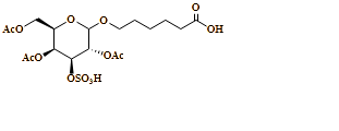 (3R,4S,5S,6R)-2-(5-carboxypentyloxy)-3,5-diacetoxy-6-(acetoxymethyl)-tetrahydro-2H-pyran-4-yl sulfonic acid