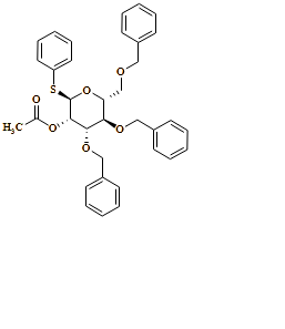 ?-D-Mannopyranoside, phenyl 3,4,6-tris-O-(phenylmethyl)-1-thio-, 2-acetate