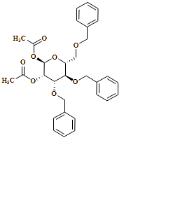 ?-D-Mannopyranose, 3,4,6-tris-O-(phenylmethyl)-, 1,2-diacetate
