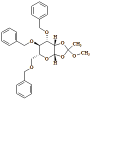 ?-D-Mannopyranose, 1,2-O-(1-methoxyethylidene)-3,4,6-tris-O-(phenylmethyl)-
